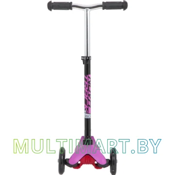 Самокат Novatrack Disco-Kids Basic 120H.DISCOKIDS.BPN20 (черный/розовый, 2020) картинка 2